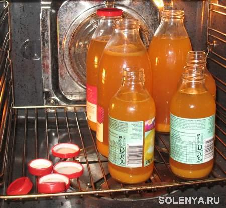 консервирование яблочного сока в духовке